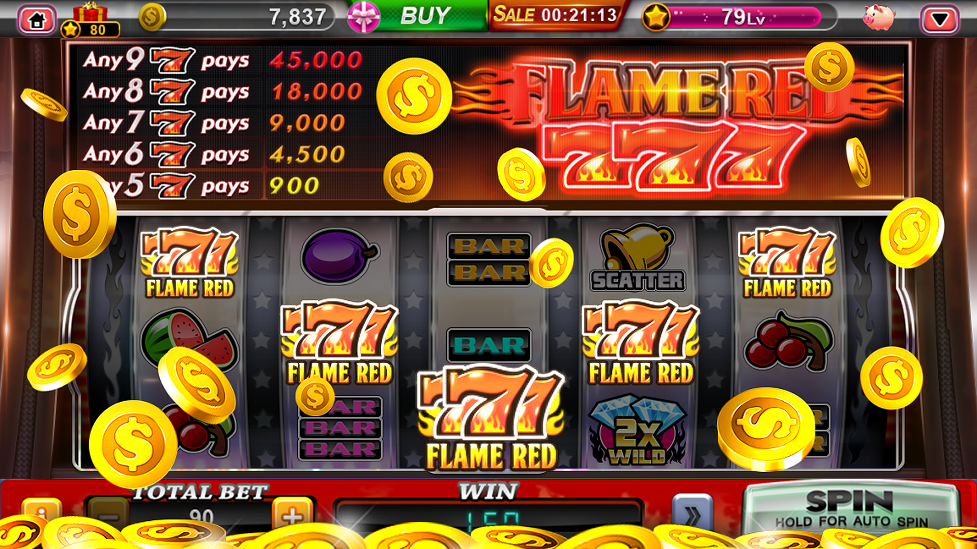 PH777 Casino App screenshot showing the slots game interface.